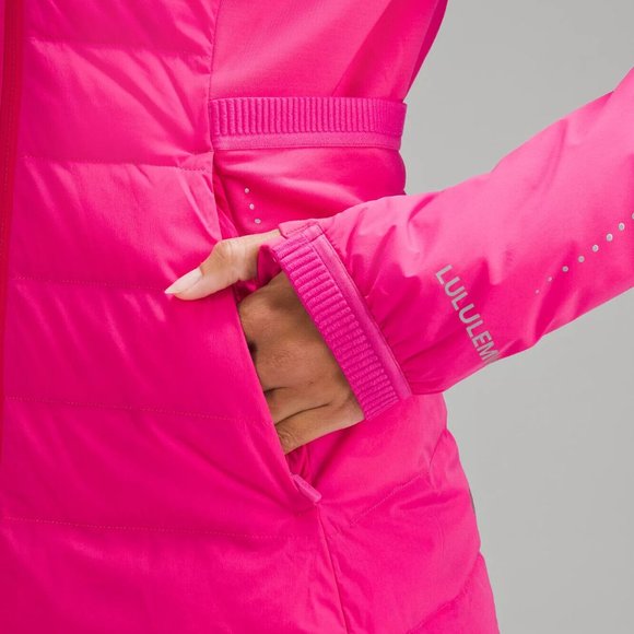 Lululemon Womens Sonic Pink Down For It All Jacket Running 700 Fill Size 4 NEW - Picture 6 of 8